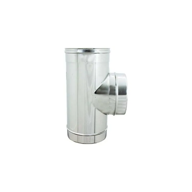 Tubo a tee 90° mmf acciaio inox aisi 304 - Tubi: cm 15