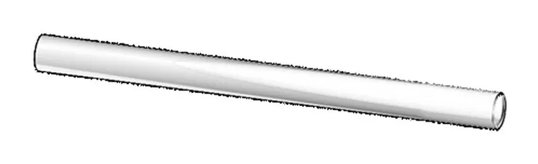 Goman - Tubo da cm 30 in acciaio rivestito in nylon bianco