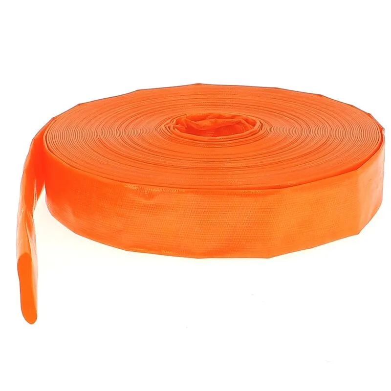 Tubo di mandata piatto Ø 32 mm (1 1/4'') arancione - Lunghezza 25 metri