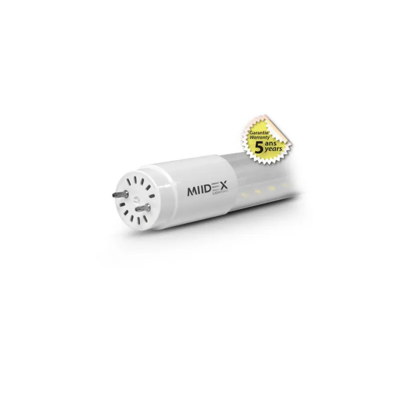 Miidex Lighting - Tubo led T8 12W 4000K 1200 mm - Bianco naturale - 2250lm - Garanzia 5 anni