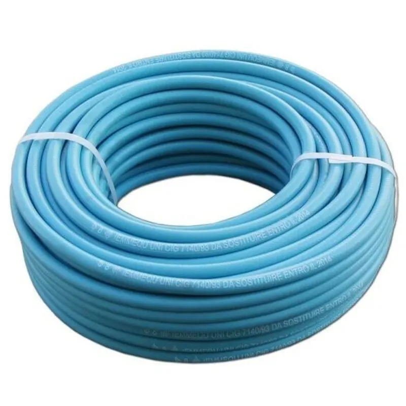 Fitt - Tubo gas gpl blu in pvc 8x13mm per uso domestico - 2mt