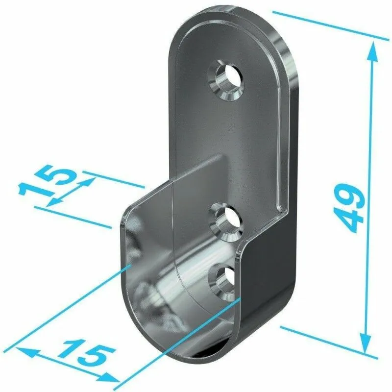 Tubo Portante Zincato 30X15Mm Ovale