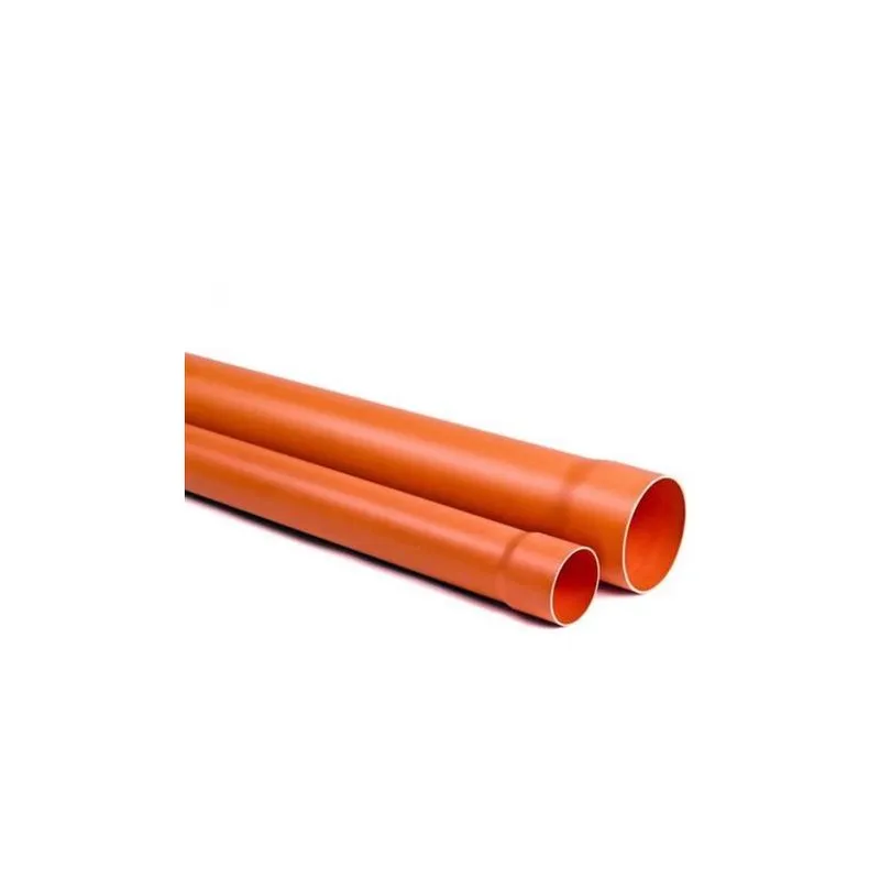 Dianflex - tubo pvc plastica rossa arancio 2 metri acqua fogna 80 mm