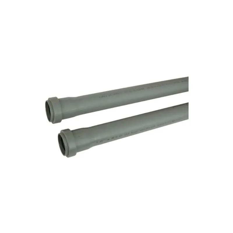 Tubo scarico idrico ad innesto 2 bicchieri pp grigio mm 40 cm 150 (10 pezzi)