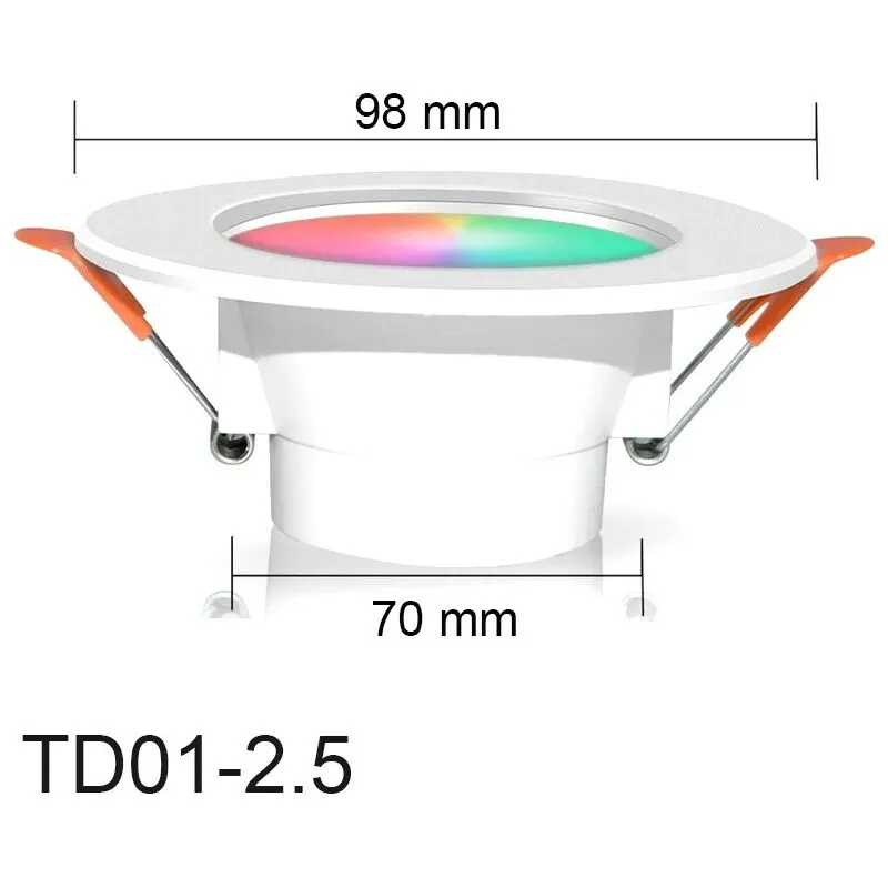 Tuya - Faretto a led da Incasso Smart WiFi rgbcw 5W