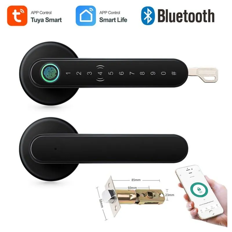 Tuya - Serratura Smart Bluetooth con Impronta Digitale 4 in 1