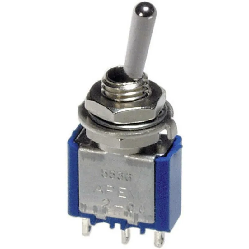 Apem - 5537A 5537A Interruttore a levetta 250 v/ac 3 a 1x (On) / Off / (On) Momentaneo / 0 / Momentaneo 1 pz.