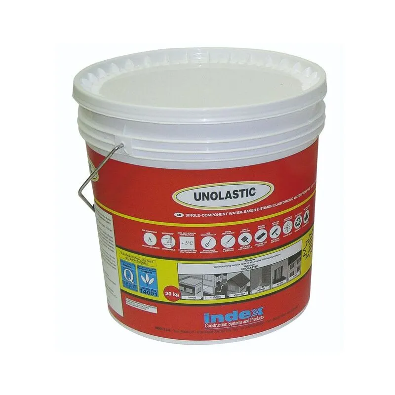 Unolastic antiradice (grigio scuro) impermeabilizzante da 20 kg