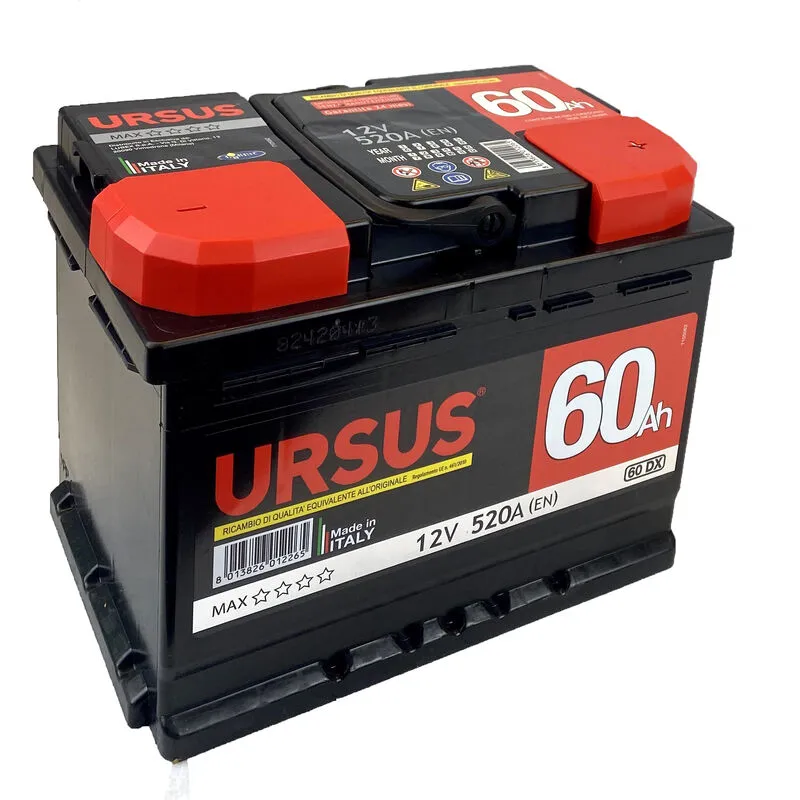 Ursus max batteria 60 dx batteria per auto - ricambio