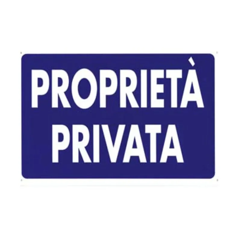 Idroweb - Cartello proprieta' privata - cm.30x20h. in plastica 10 pezzi