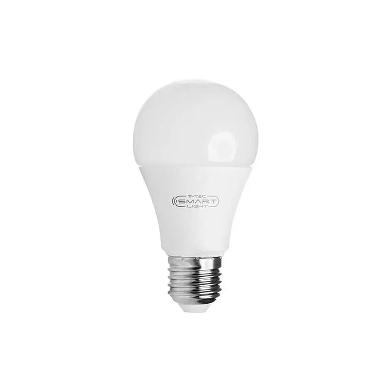 V-tac - Smart light VT-5113 lampadina E27 WiFi 11W A60 dimmable RGB+3IN1 google home e amazon alexa app smartphone - sku 212752