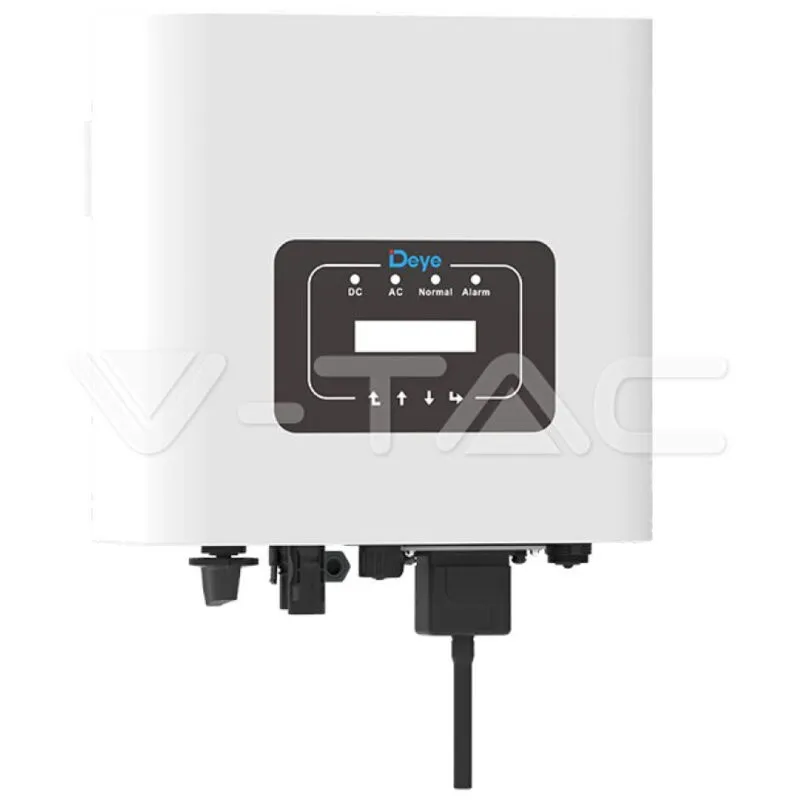 V-tac - Inverter di Rete Monofase Deye 3kW, MPPT1, cei 0-21, lcd, wifi, Garanzia 10 Anni IP65