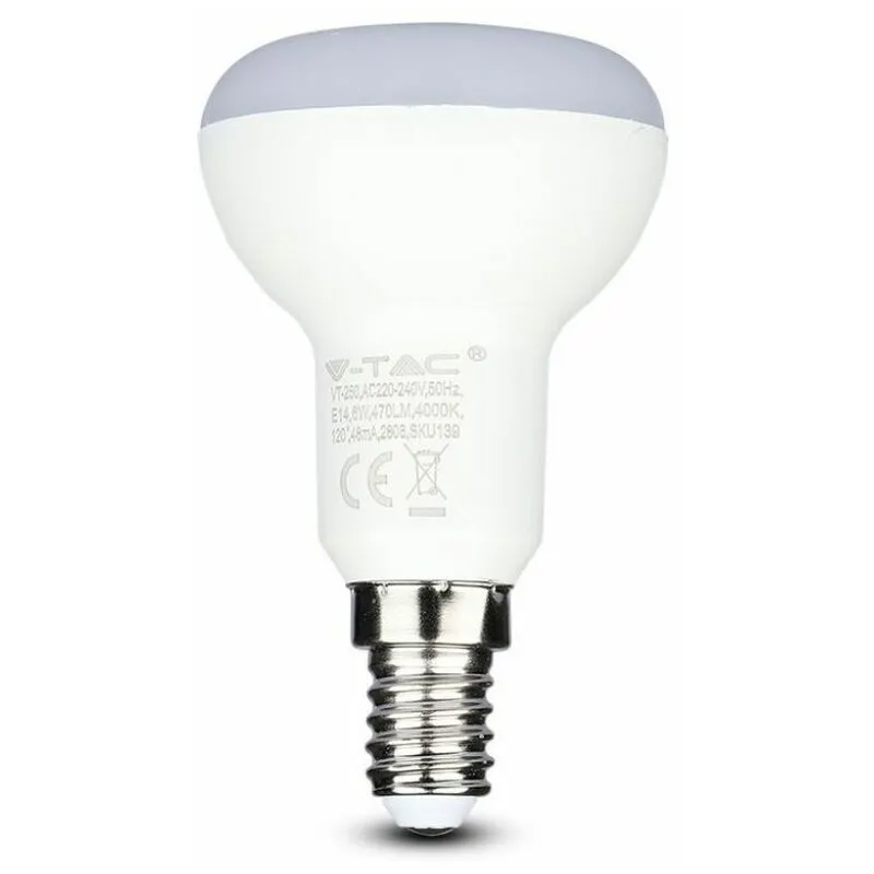 Pro VT-250 Lampadina led con Chip Samsung E14 6W R50 Bianco naturale - 4000K - V-tac