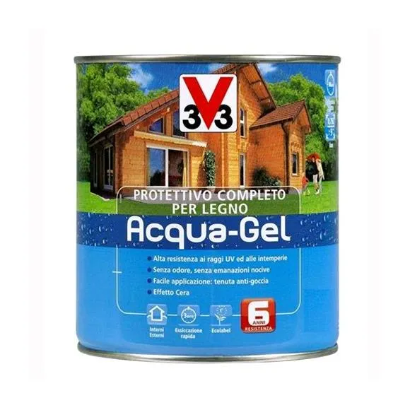  Protettivo Completo Legno Acqua-Gel Trasparente Incolore 3 litri