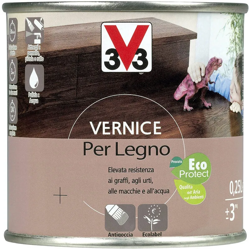 Vernice per Legno Cera Noce Chiaro 0,25L