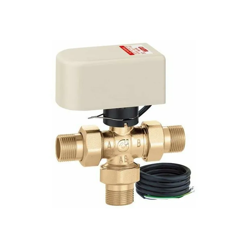 Valvola a sfera a tre vie deviatrice motorizzata Caleffi 6443 230V - 1/2"