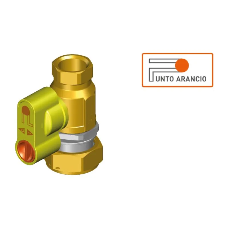 Valvola di intercettazione gas punto arancio dn 25 dir f1x1 bf g2  g2430b0400