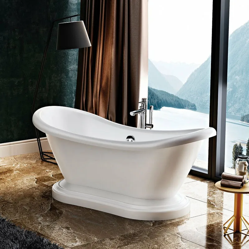 Rogier&mothes - Vasca da bagno freestanding con base darlington Bianca 175 cm