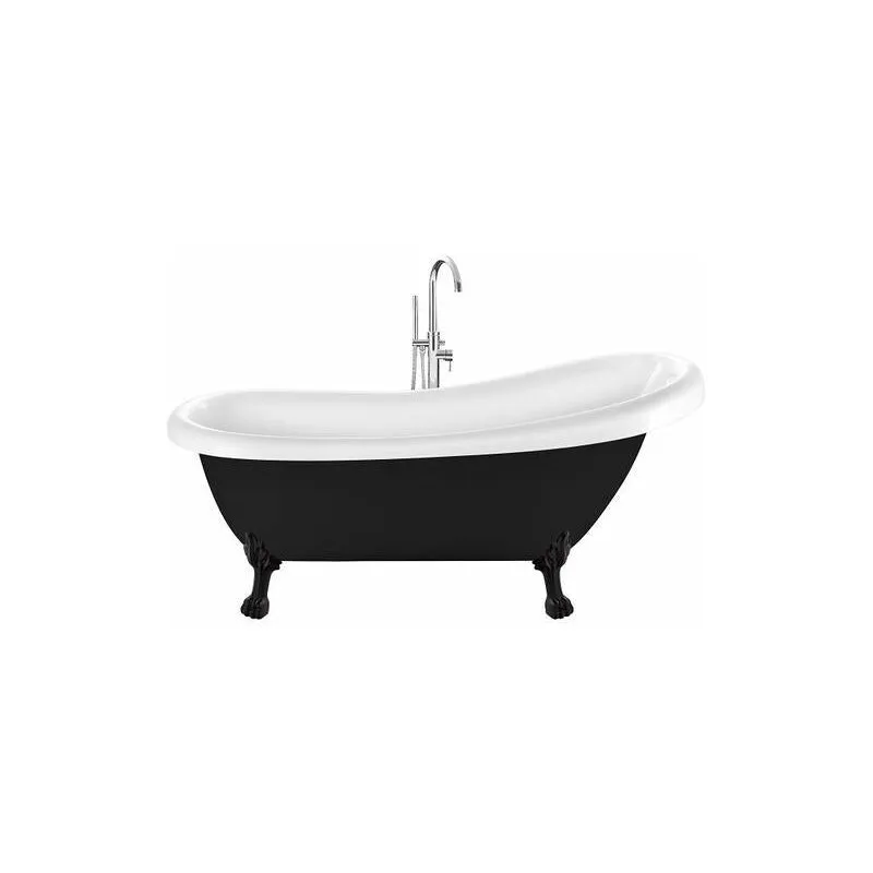 Rogier&mothes - Vasca da bagno freestanding con piedini richmond nera 171 cm Piedini di leone Neri