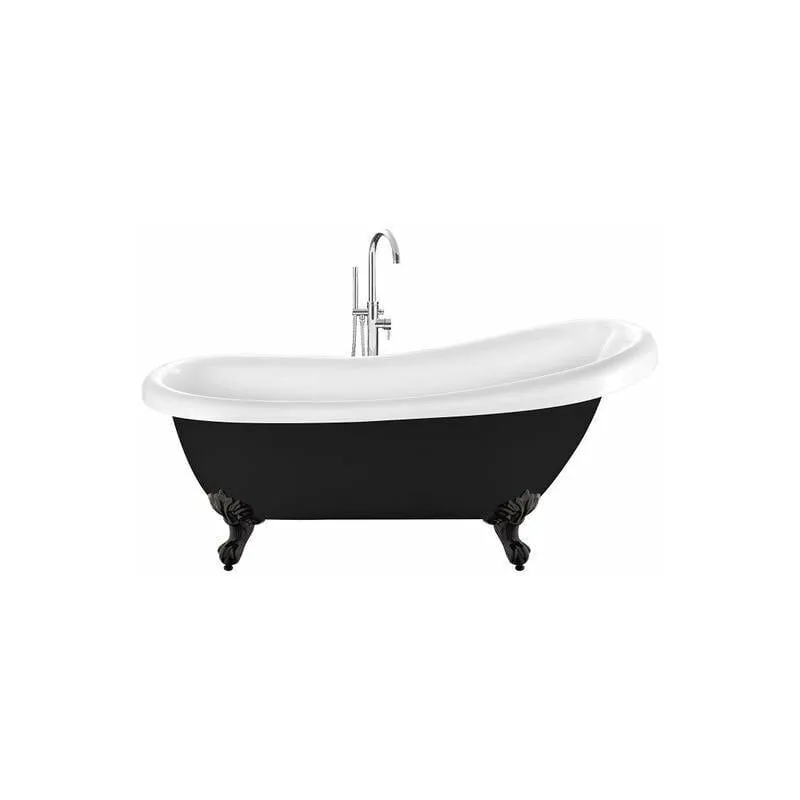 Rogier&mothes - Vasca da bagno freestanding con piedini richmond nera 171 cm Piedini di aquila Neri