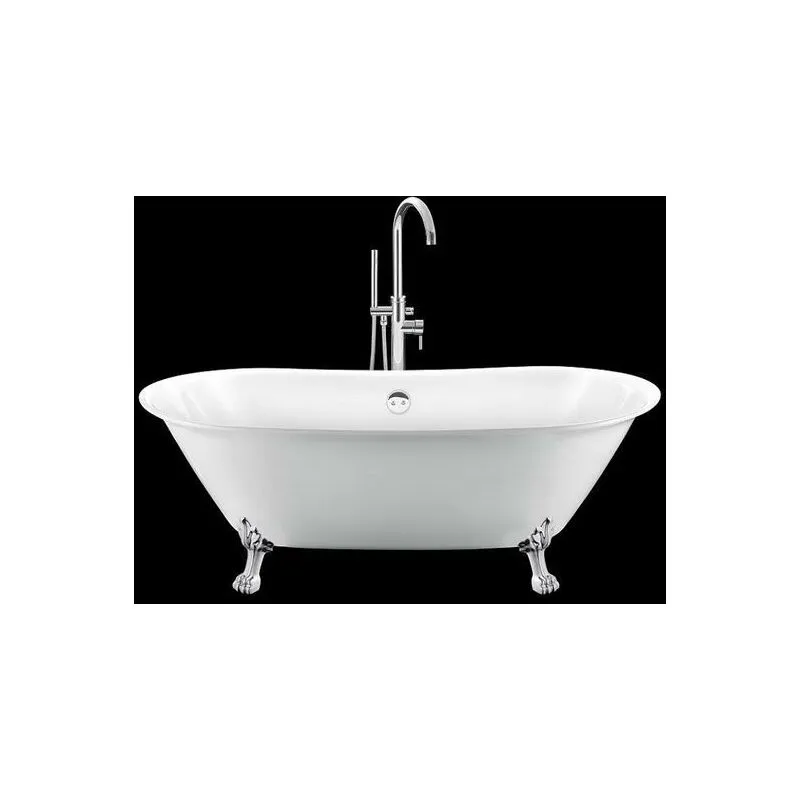 Vasca da bagno freestanding con piedini SURRY HILLS bianca 165 cm Piedini di Leone Cromati