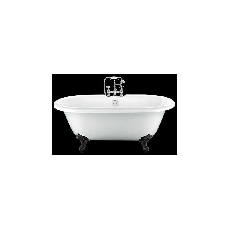 Rogier&mothes - Vasca da bagno freestanding con piedini chelsea Bianca 170 cm Piedini di aquila Neri