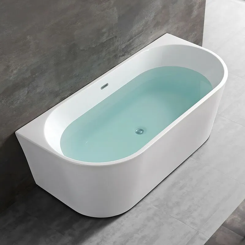 Vasca da bagno a parete 80x170 cm scarico incluso Arya