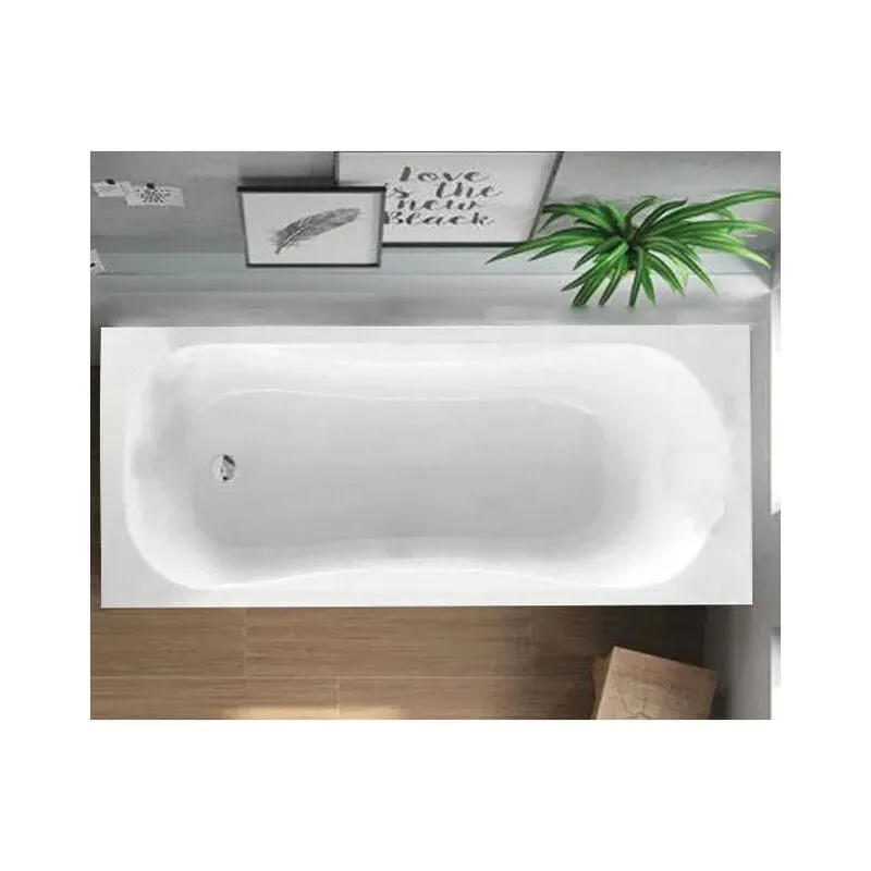 Vasca da bagno bianca 180X80 Calypso Glass