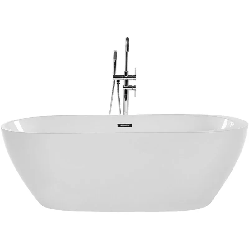 Vasca da Bagno Freestanding in Acrilico Sanitario Bianco 150 x 75 cm Nevis