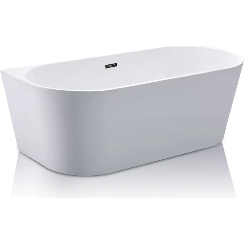 Vasca da bagno semi freestanding 245 litri 170 x 75 x 58 cm Acrilico Bianco - divina