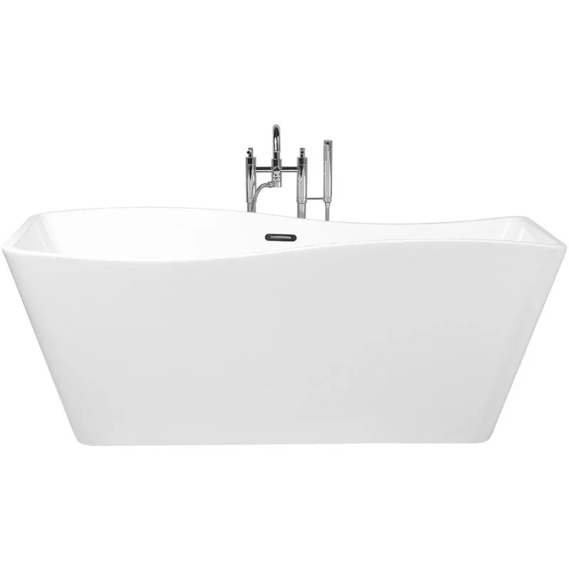 Beliani - Vasca da Bagno Freestanding in Acrilico Sanitario Bianco 170 x 78 cm Maravilla