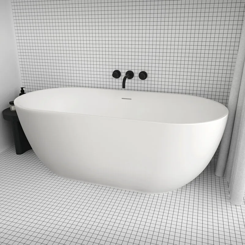 Vasca da bagno freestanding da design 170x80 cm centro stanza acrilico irma Bianco Lucido