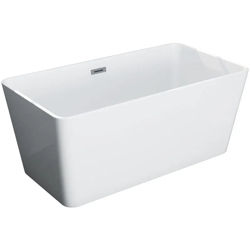 Vente-unique - Vasca da bagno freestanding rettangolare 208 l 150 x 75 x 55 cm Bianco Acrilico - spicara