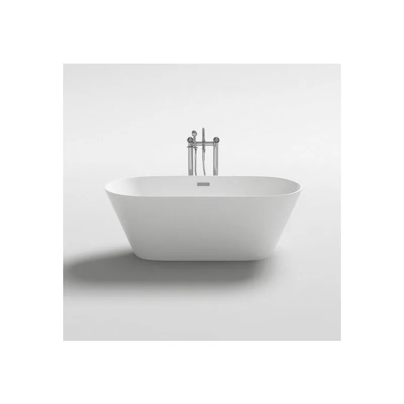 Vasca da bagno 150x75x58h freestanding bianca design moderno centro stanza - Bagno Italia