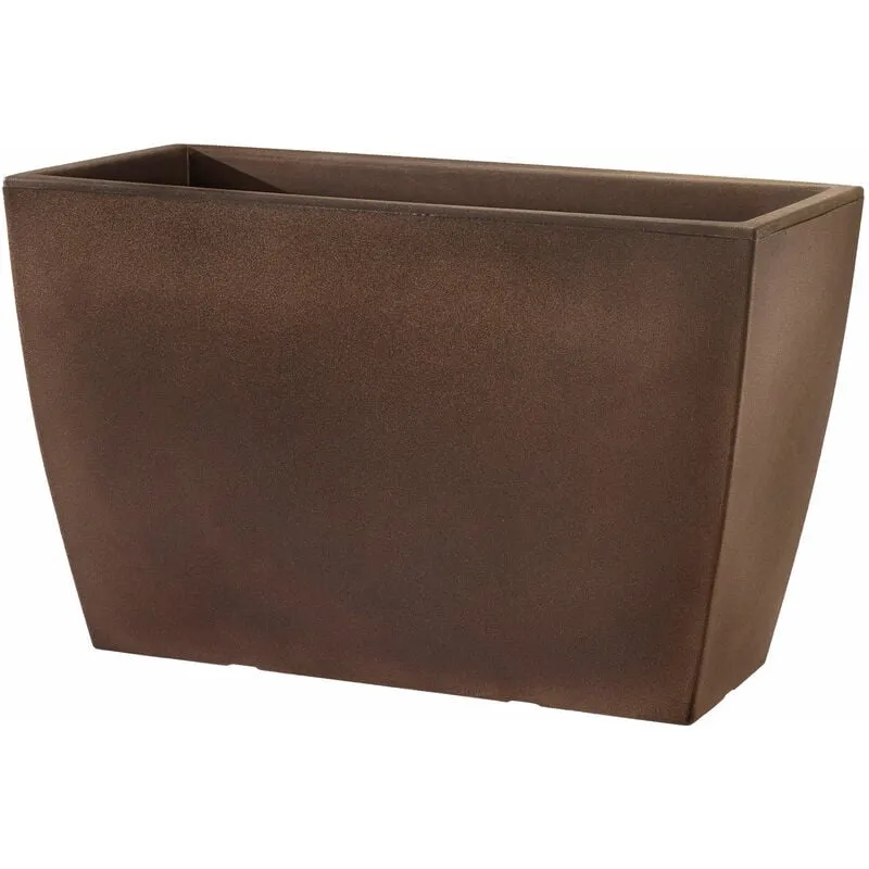 Vaso 80x40x50cm in Resina Tulli Cassa Veneto Essential 80 Bronzo