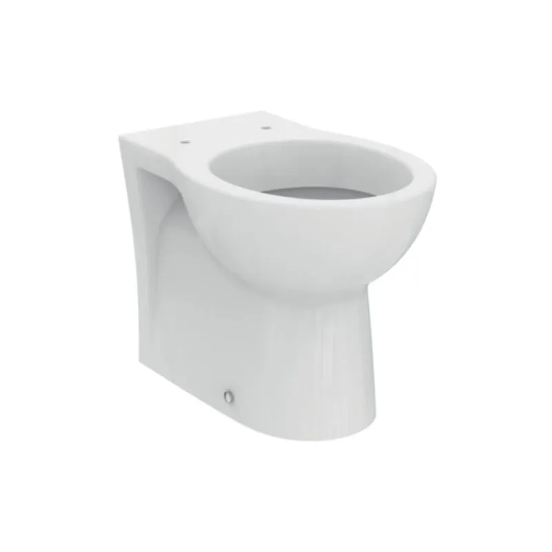  - Vaso a terra filomuro bianco lucido Eurovit - Con copri wc Standard