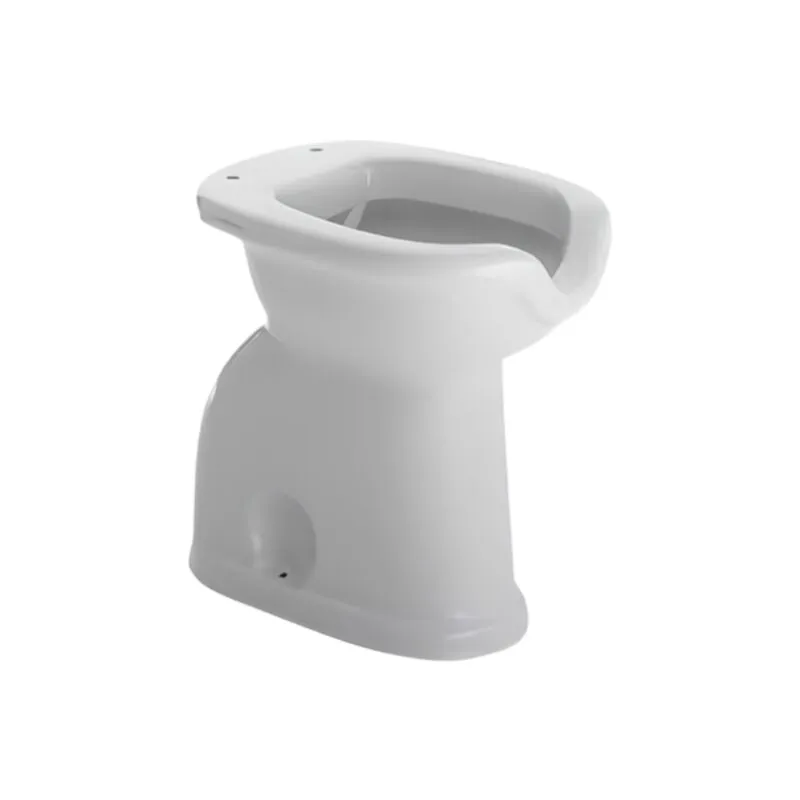 Vaso a terra per disabili 38x50 cm bianco lucido in ceramica - Presto Italia Prestowash - Senza copri wc