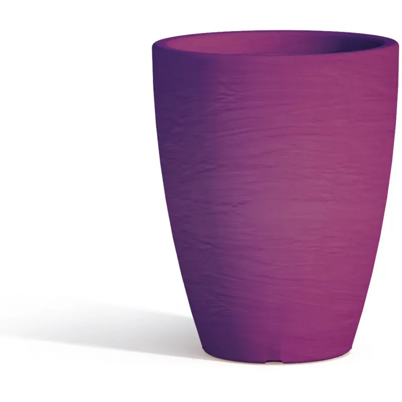 Vaso in resina mod. Aloe Tondo ø 30 cm h 38 viola