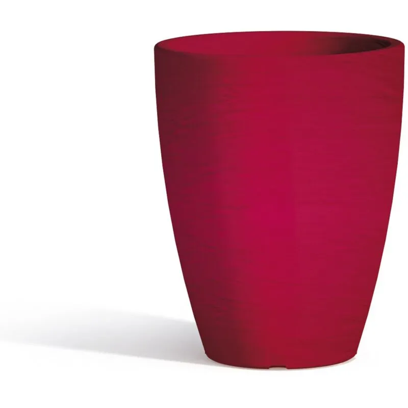 Vaso in resina mod. Aloe Tondo ø 30 cm h 38 rosso