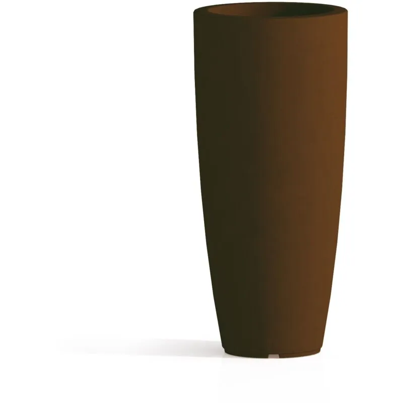 Vaso tondo in resina h 70 mod. Agave marrone