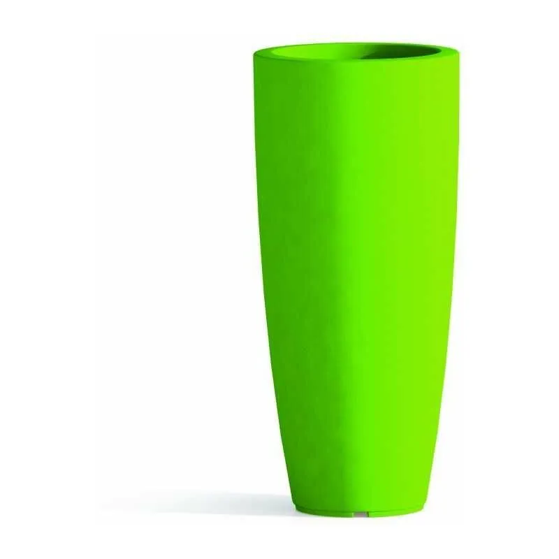 Vaso in Polimero Monacis Stilo Round Top Verde - ø 40 cm. - h 90 cm.