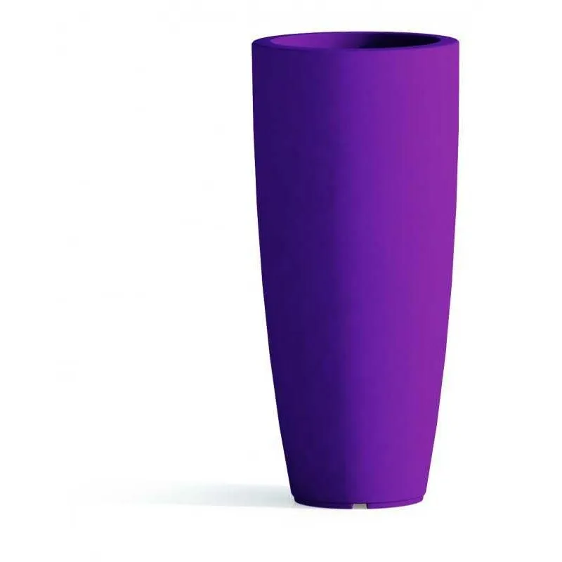 Idralite - Vaso in Polimero Monacis Stilo Round Top Viola - ø 40 cm. - h 90 cm.