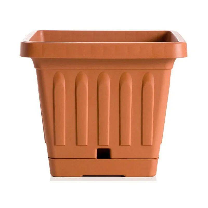 Vaso giardino terra quadrato 40X40CM con self waterer