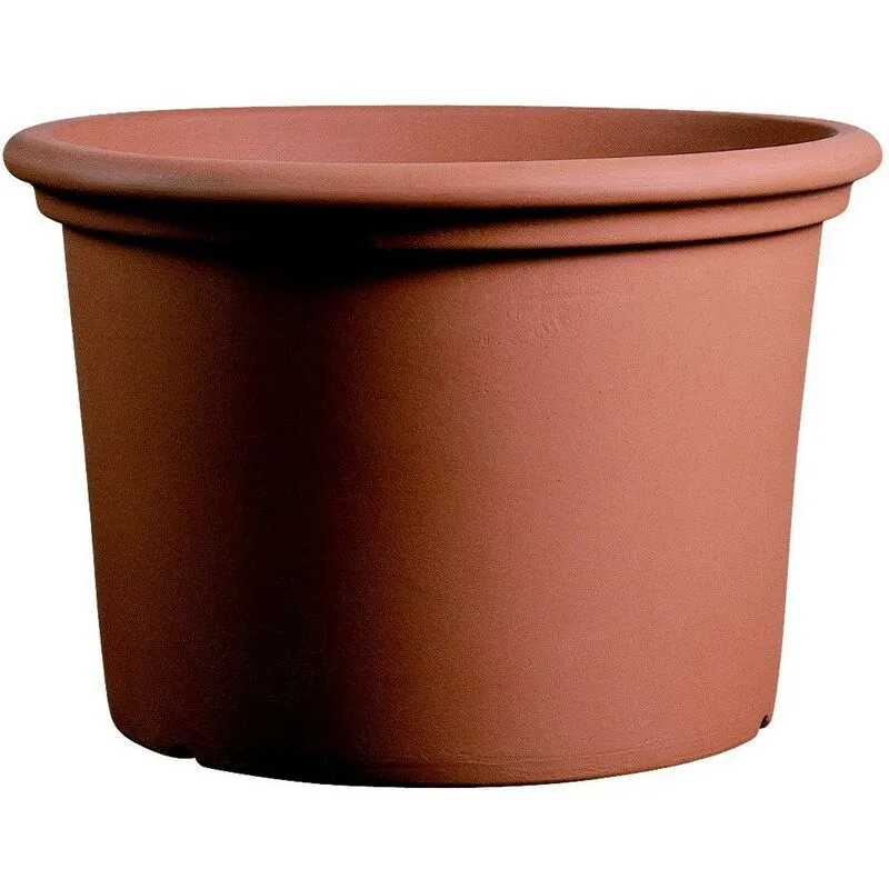 Vaso Campana Liscia in resina 65 cm. Terracotta