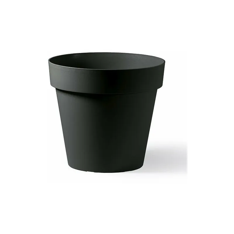 Vaso cleo tondo in plastica con ruote ø 80 cm veca moderno interno/esterno - Colore: Bianco