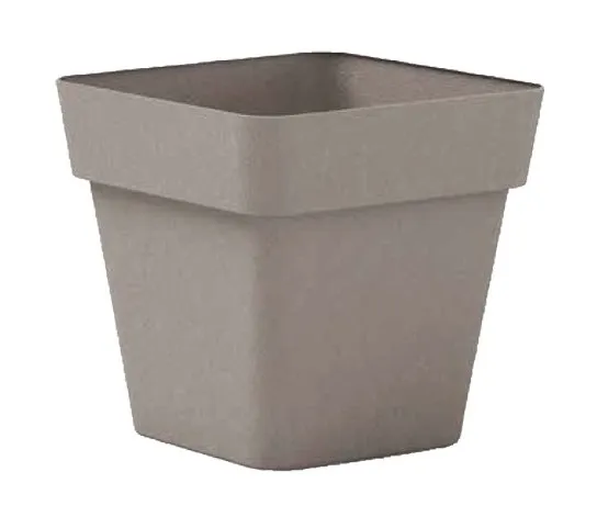 Vaso Cleo Quadrato Antracite - 34 cm