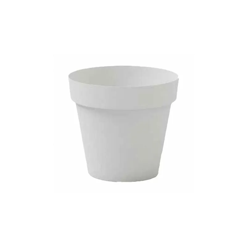 Vivaio Garden Forest - vaso cleo tondo in plastica con ruote ø 60 cm veca - Colore: Bianco