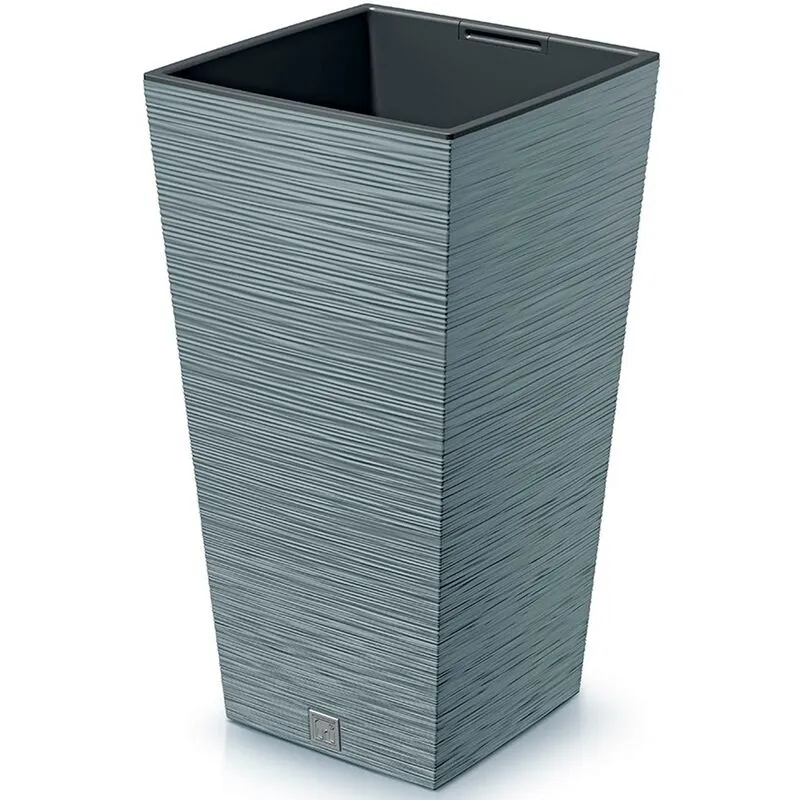 Vaso con riserva acqua 39x39x75cm Cemento - furu