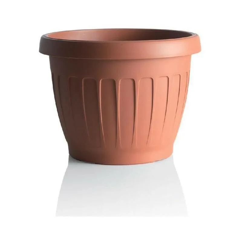 Vaso da giardino terra tondo 40 cm