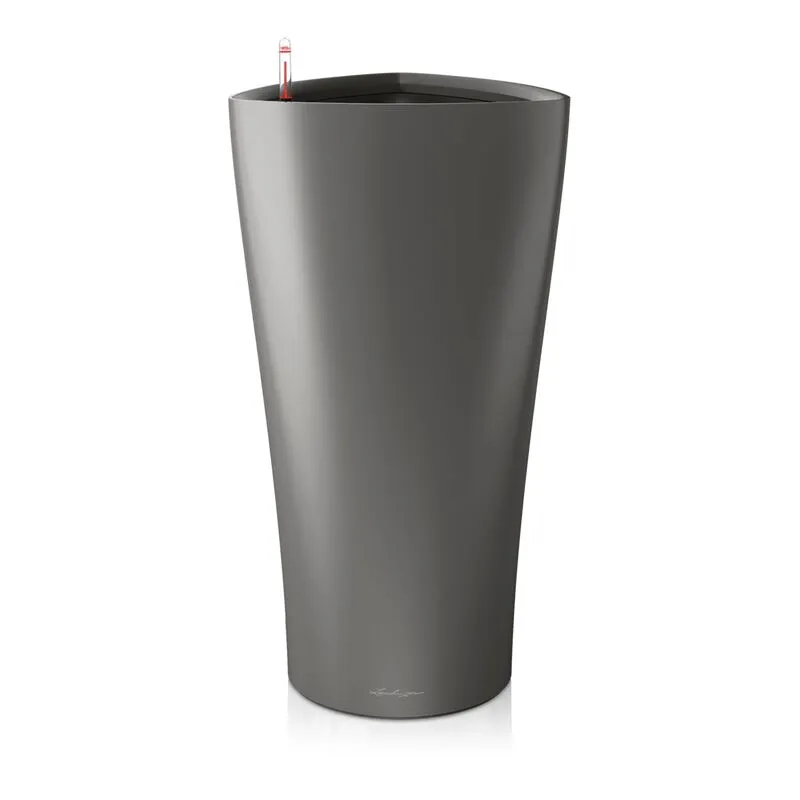 Lechuza - Vaso da interno e esterno delta Premium 30 cm - Antracite Metalizzato - Antracite Metalizzato